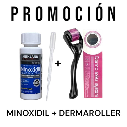 PACK FACIAL 1 MINOXIDIL LIQUIDO + REGALO DERMA ROLLER